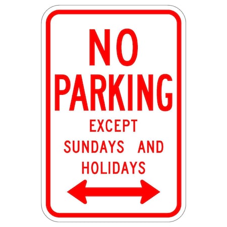 Sign Solutions Usa 12 in W, 18 in H, Aluminum, White DUS08HWT1218R7-3